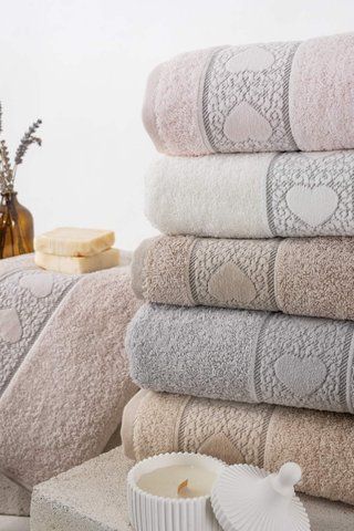 Бамбукові рушники ТМ Pupilla 50*70см Love30204Kr фото